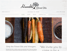 Tablet Screenshot of humbleoliveoils.com